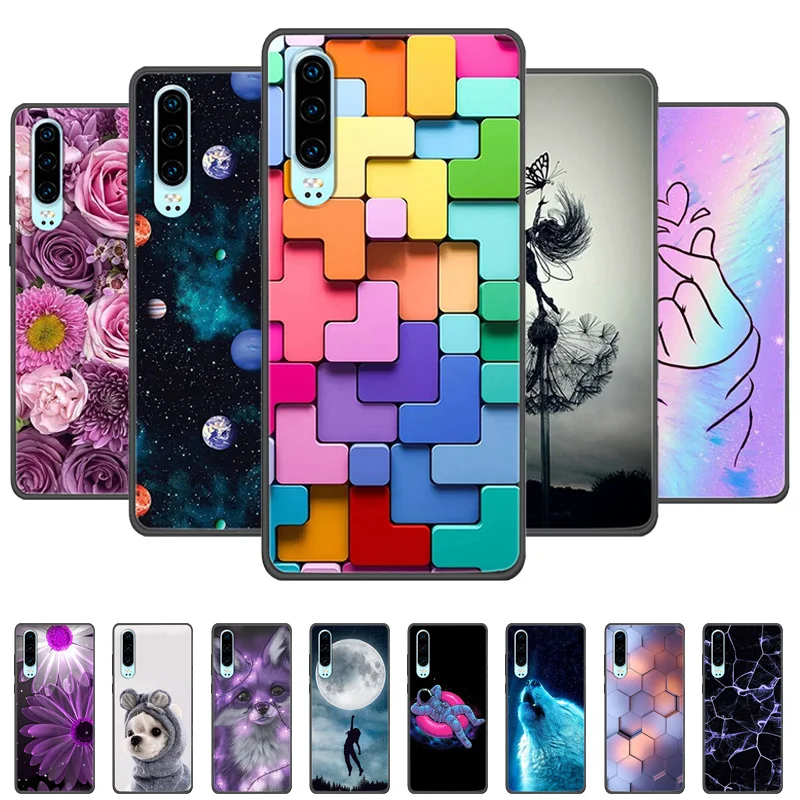 Per Huawei P30 Lite Nuova Edizione Custodia Tpu Silicone Antiurto Cat Phone Cover Per Huawei P30 Lite 2020 Funda P30Lite Stampa