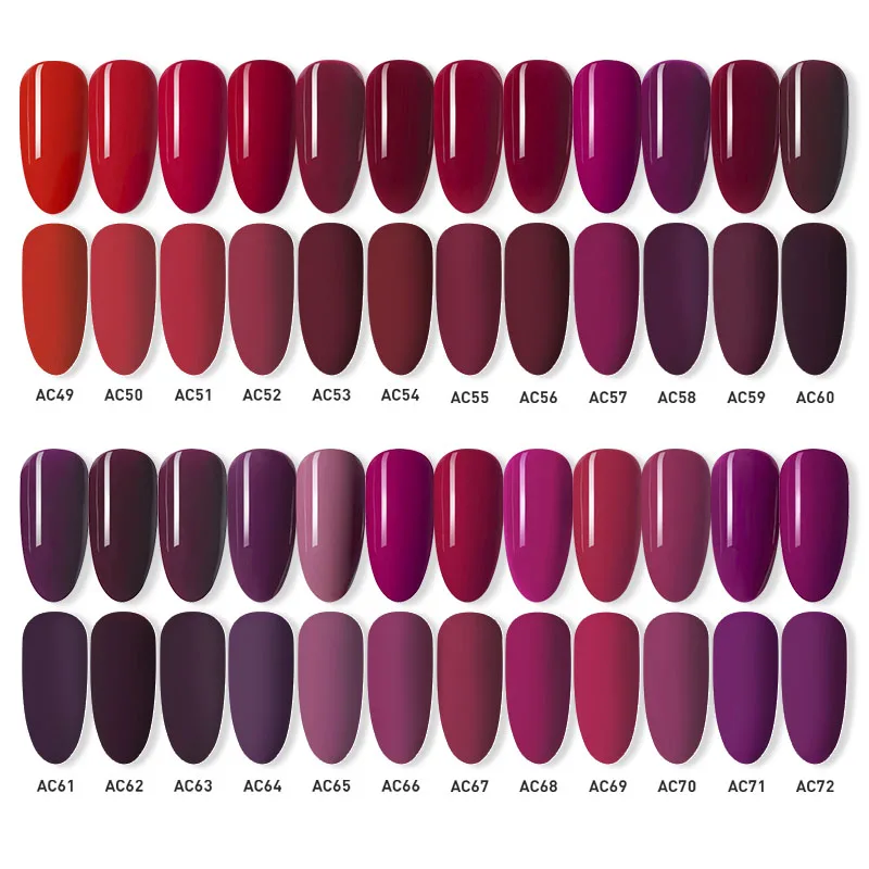 Beautilux Gel Nail Polish AC Colors Professional UV LED Salon Nails Art Gels Varnish Soak Off Semi Permanent Nail Lacquer 10ml