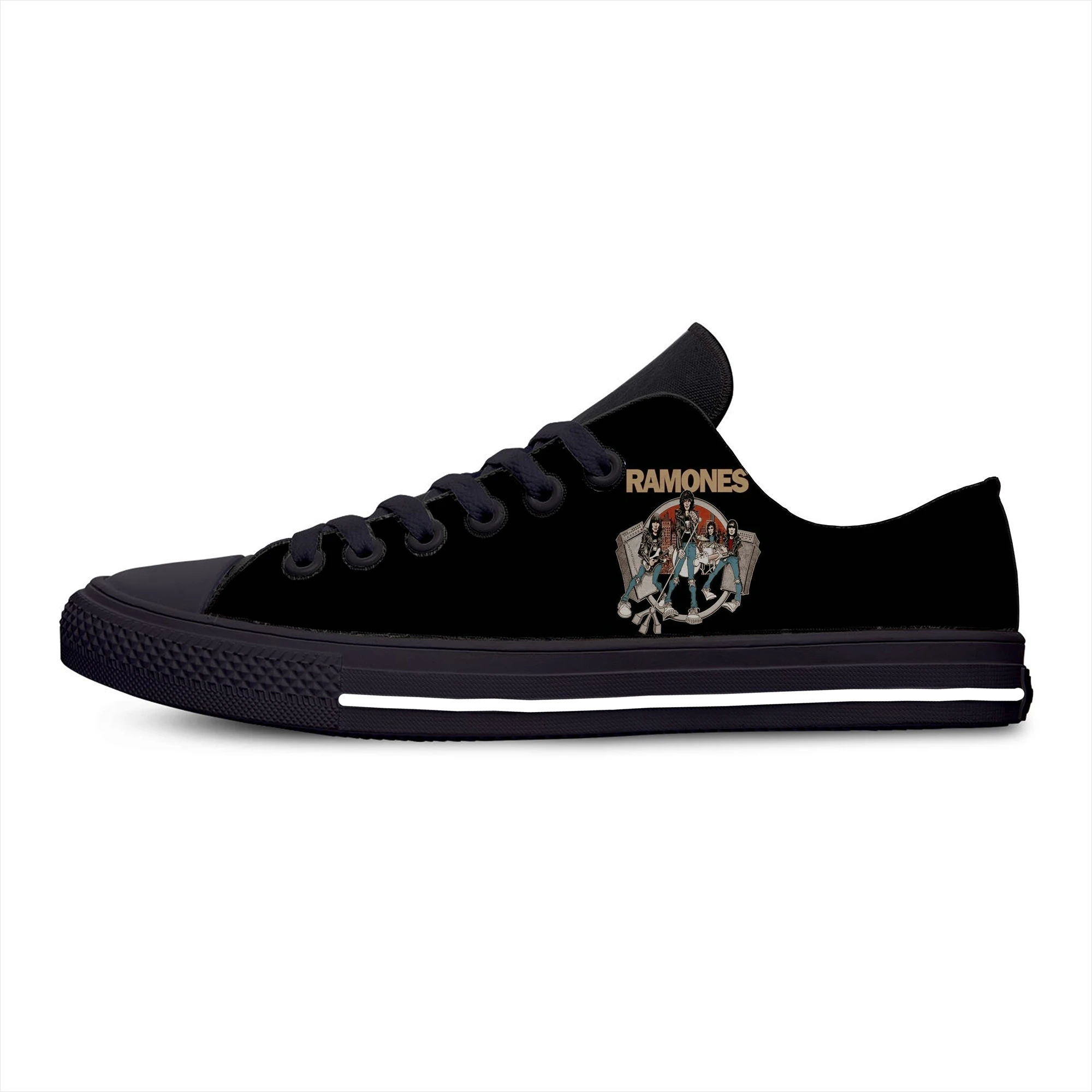 Hot Ramone Seal Eagle Punk Rock Band Music Fashion Casual Cloth Shoes Low Top Lightweight Breathable 3D Print Men Women Sneakers 3