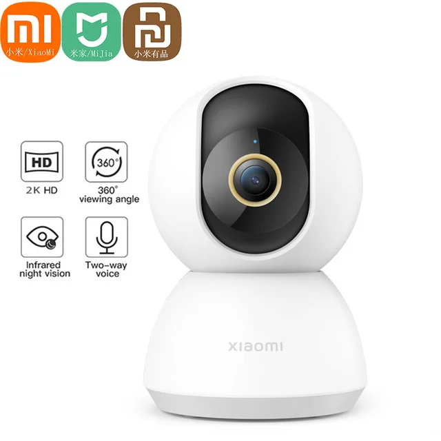 Xiaomi Mijia 1296P Ultra HD 2K Caméra IP intelligente WiFi Pan-tilt 360 °   Vision nocturne de moniteur de sécurité de bébé de webcam vidéo pour l'application MiHome 1
