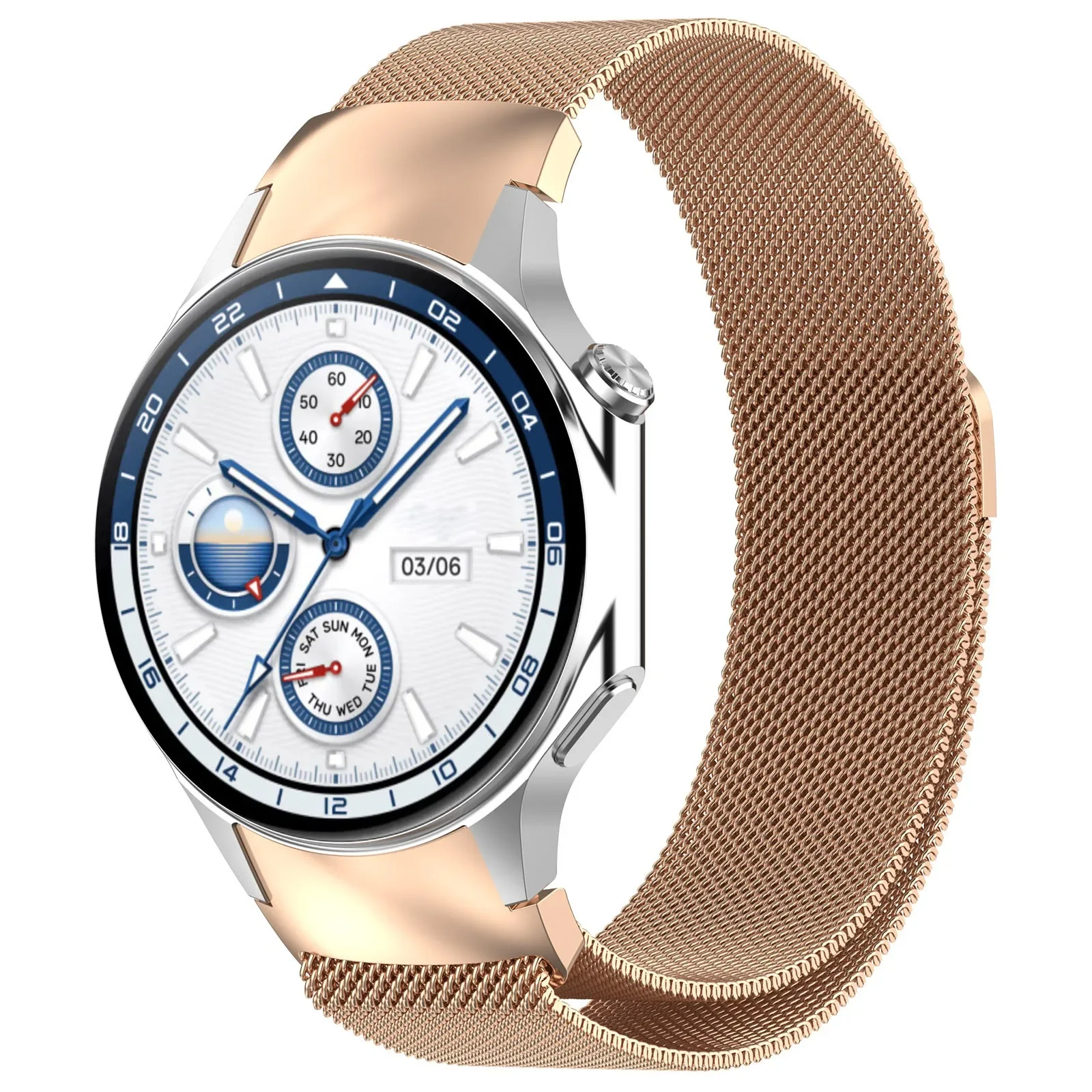 Stainless Steel Milanese Loop Magnetic Buckle Bracelet Wristband Strap