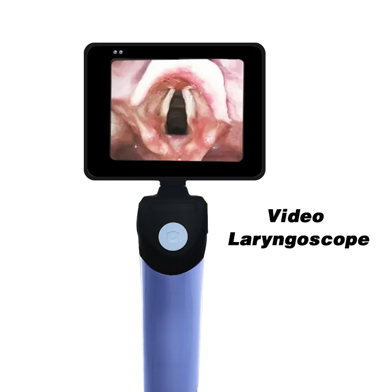 Video Laryngoscope Reusable Sterilizable Blades Color TFT LCD Digital Video Laryngoscope Optional for 6 Stainless Steel Blades