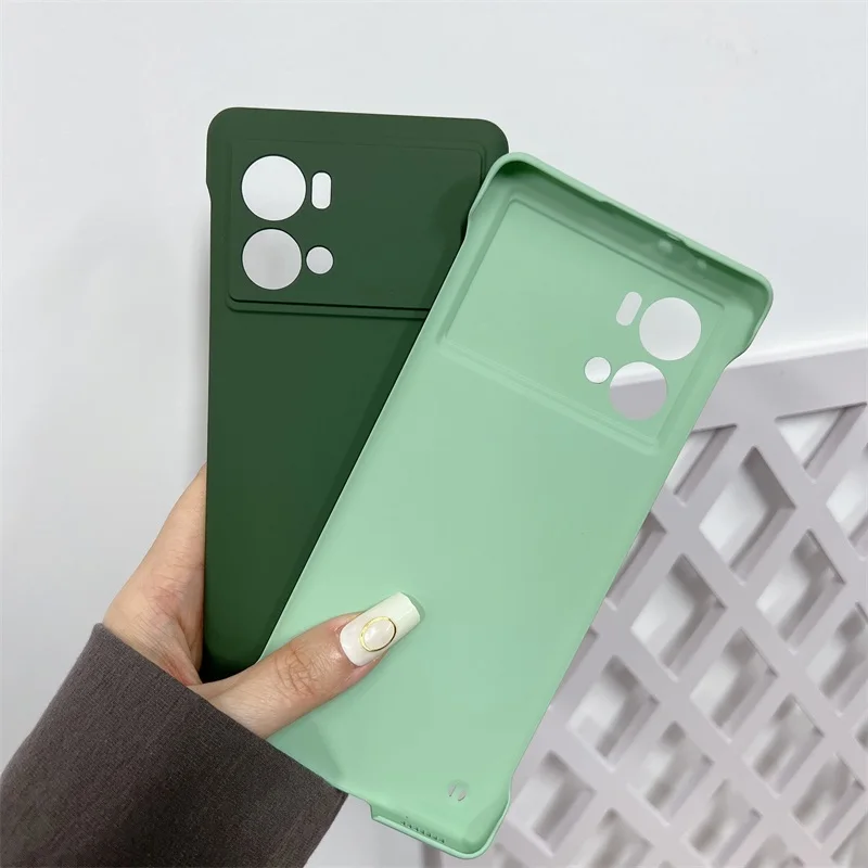 Rahmenlose, matte Hülle in Bonbonfarben für vivo iQOO 9 8 7 5 Pro Neo6 Neo5 Neo 6 5 SE Neo3 Z5 Z3 Slim Hard PC Stoßfest Bumpe_voghion.com