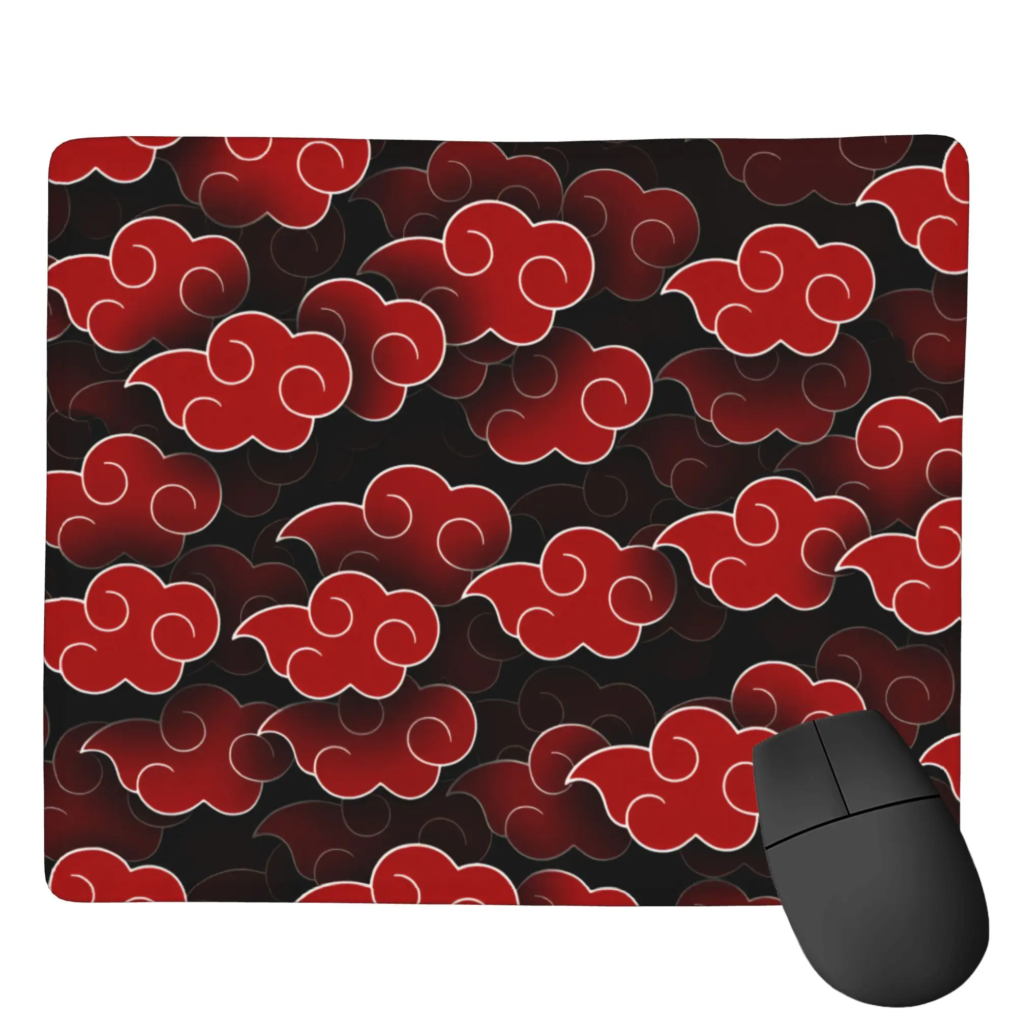 Anime Narutos Akatsuki Cloud Mouse Pad Square Anti-Slip Rubber Mousepad ...