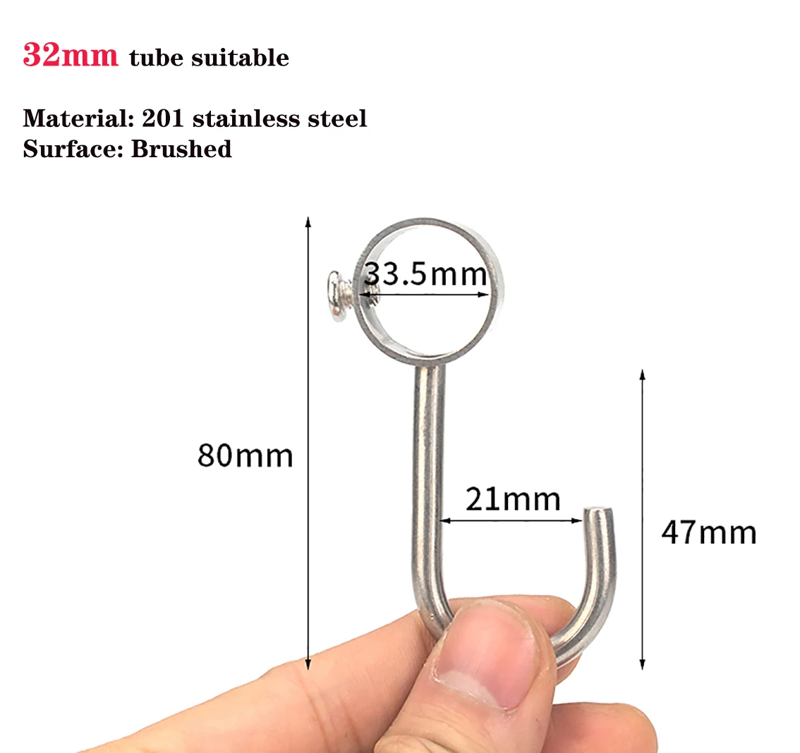 16mm/19mm/22mm/25mm/32mm Wardrobe Bathroom Hanging