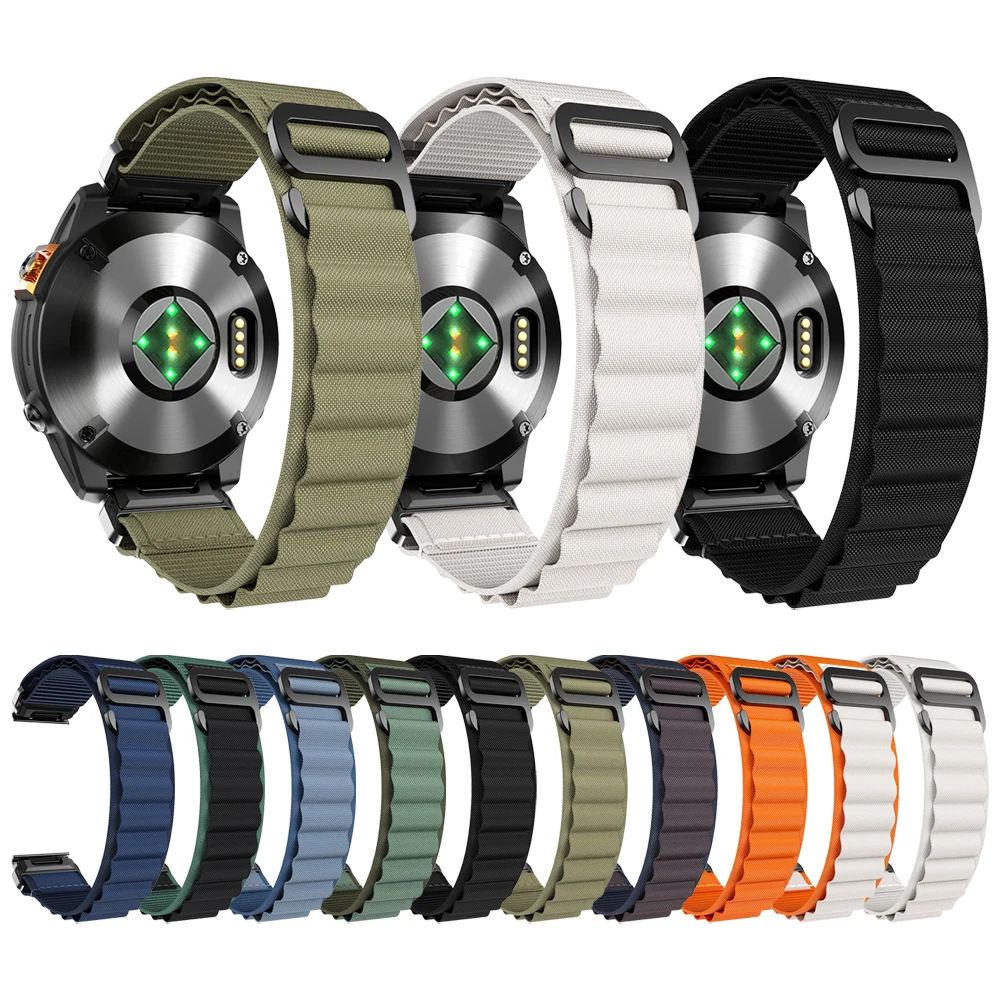 Durable QuickFit Outdoor Sports Nylon Watch Band - 22mm/26mm