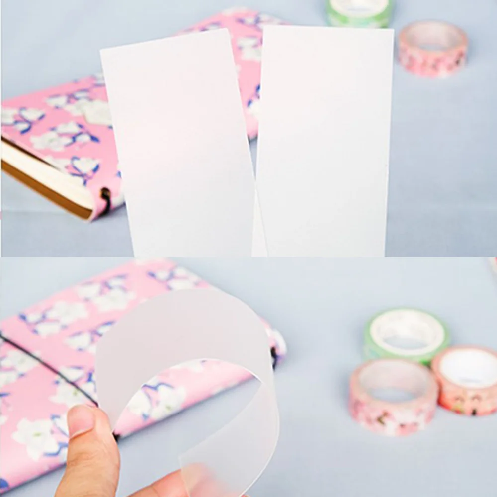10pcs/Lot Diy Cute Kawaii Frosted Pvc Tape Separate Card Lovely Transparent Washi Tape For Home Decoration 2
