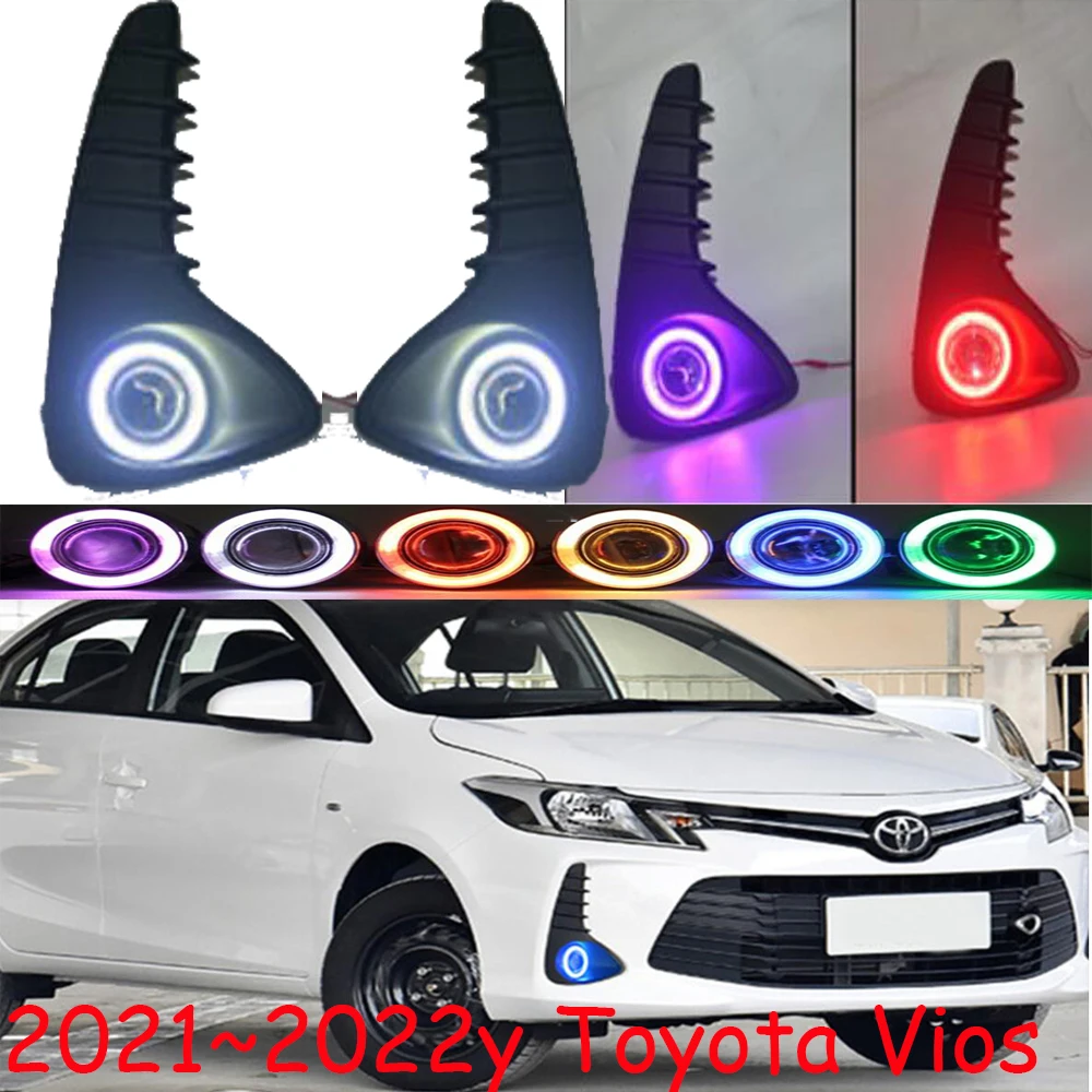 

Car bumper headlight for Toyota Vios fog light 2021~2022y car accessories head light Vios headlamp