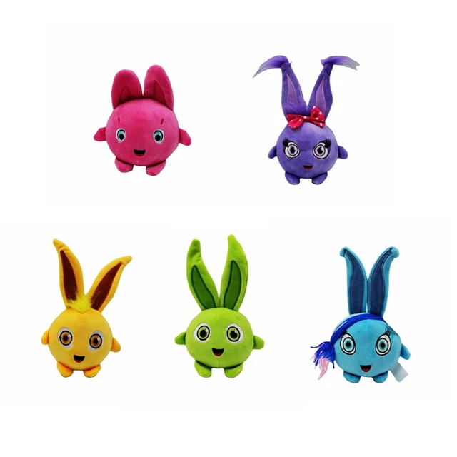 5pcs Sunny Bunnies Plush Toys Kids Bunny Stuffed Animals For Girls Gift