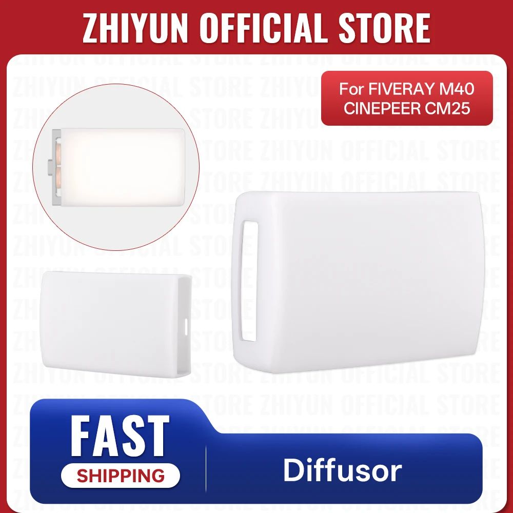 ZHIYUN Official EX1H15 Diffusor For FIVERAY M40 Led Lights Fill Light Handheld Photography Light Control Accessories camera accessories action camera accessories