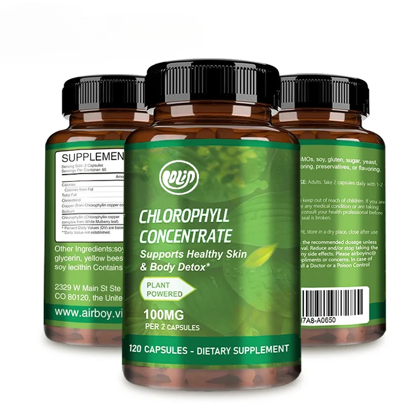 Chlorophyll Concentrate-Promotes Skin Health, Body Detoxification, Antioxidant