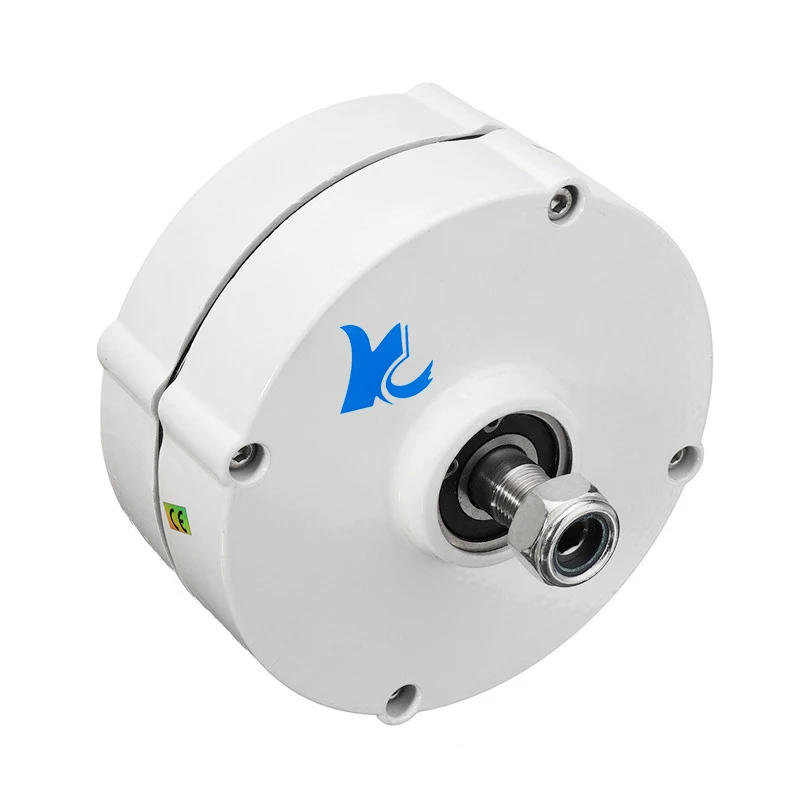 Home Use Generator 400W 500W 600W 12V 24V 48V Low Speed Dynamo Gearless Permanent Magnet AC Alternators for Wind Water Turbine