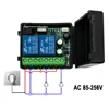 433MHz rf Remote Control DC 12V 24V 220V 2CH Relay Receiver for universal Garage Door Light LED Fanner Motor Signal transmission 4