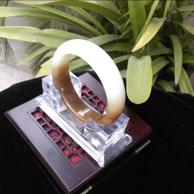 

Wholesale Hetian Jade White Jade Bracelet Brown Jade Jade Bracelet Russian White Jade Bracelet Women's