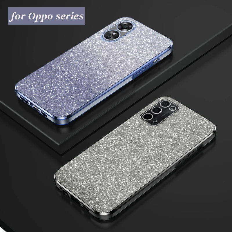 Роскошный градиентный блестящий чехол A58 A78 для Oppo A78 A58 A97 A83 A93 A92 A96 A95 A91 A72 A74 A72 A83 A94 4G