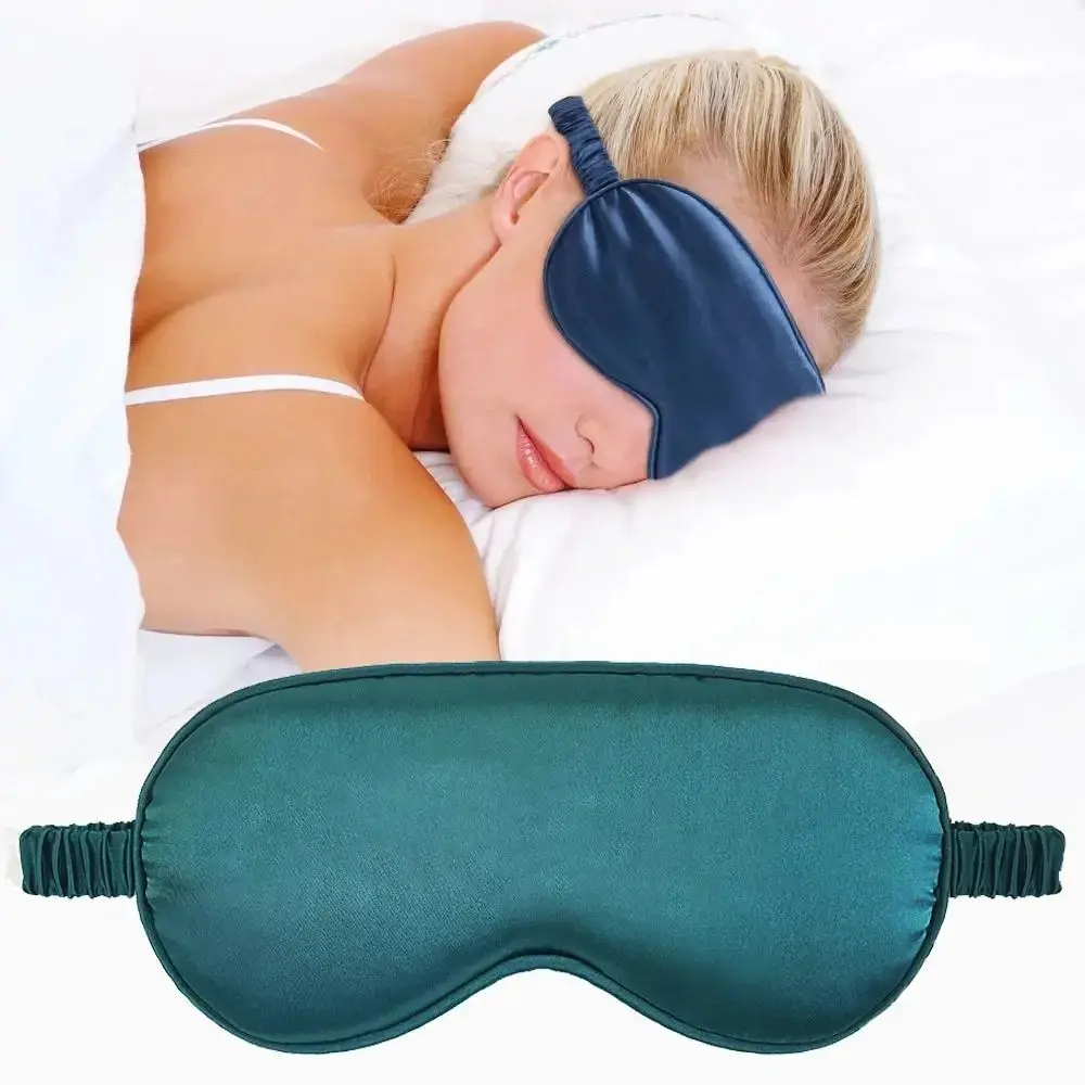 Sleep Eye Mask with Double-sided Imitation Silk Shading and Elastic Straps for Breathability sleep mask eye mask
