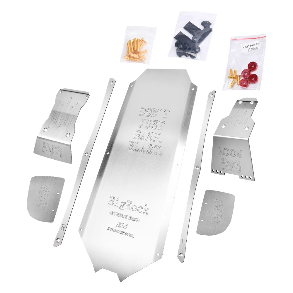 GPM Châssis Acier Inoxydable pour ARRMA 1/7 BIG ROCK 6S - Protection Antirouille