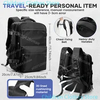 Sac à dos à compression sous vide pour hommes, sac à dos pour ordinateur portable 15,6 pouces, sac à dos de voyage sous vide pour randonnée, sac à dos Ryanair 40x20x25, sac de cabine 2