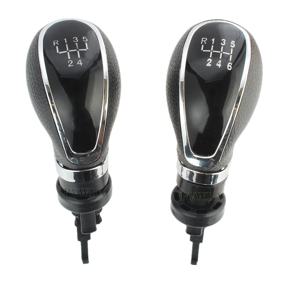 5/6 Speed Gear Shift short shifter lever car gear shift knob gear shift knob adapter shift linkage bushing kit transmission shifter bushing gear linkage push rods gear shift cable sleeve And PU Leather Boot For OPEL Insignia 2003-2015