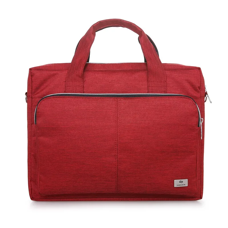 

Red Large Capacity Business Waterproof 15.6 Inch Laptop Oxford Briefcase Customizable Printing handbag SIMOER 8139