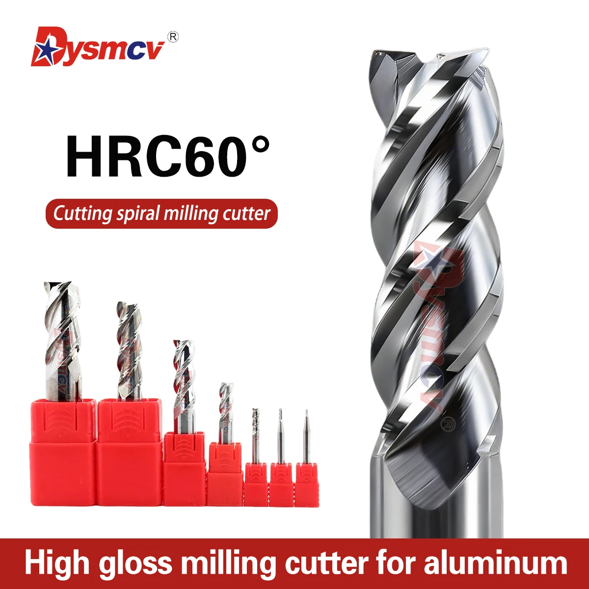 HRC60 3 Aluminiumfräser, Stirnfräser, Schneidfräser, Flachkopffräser aus Legierung, ca. 1mm-12mm, 2mm, 2.5mm, 3mm, 4mm, 5mm, 6mm, 8mm