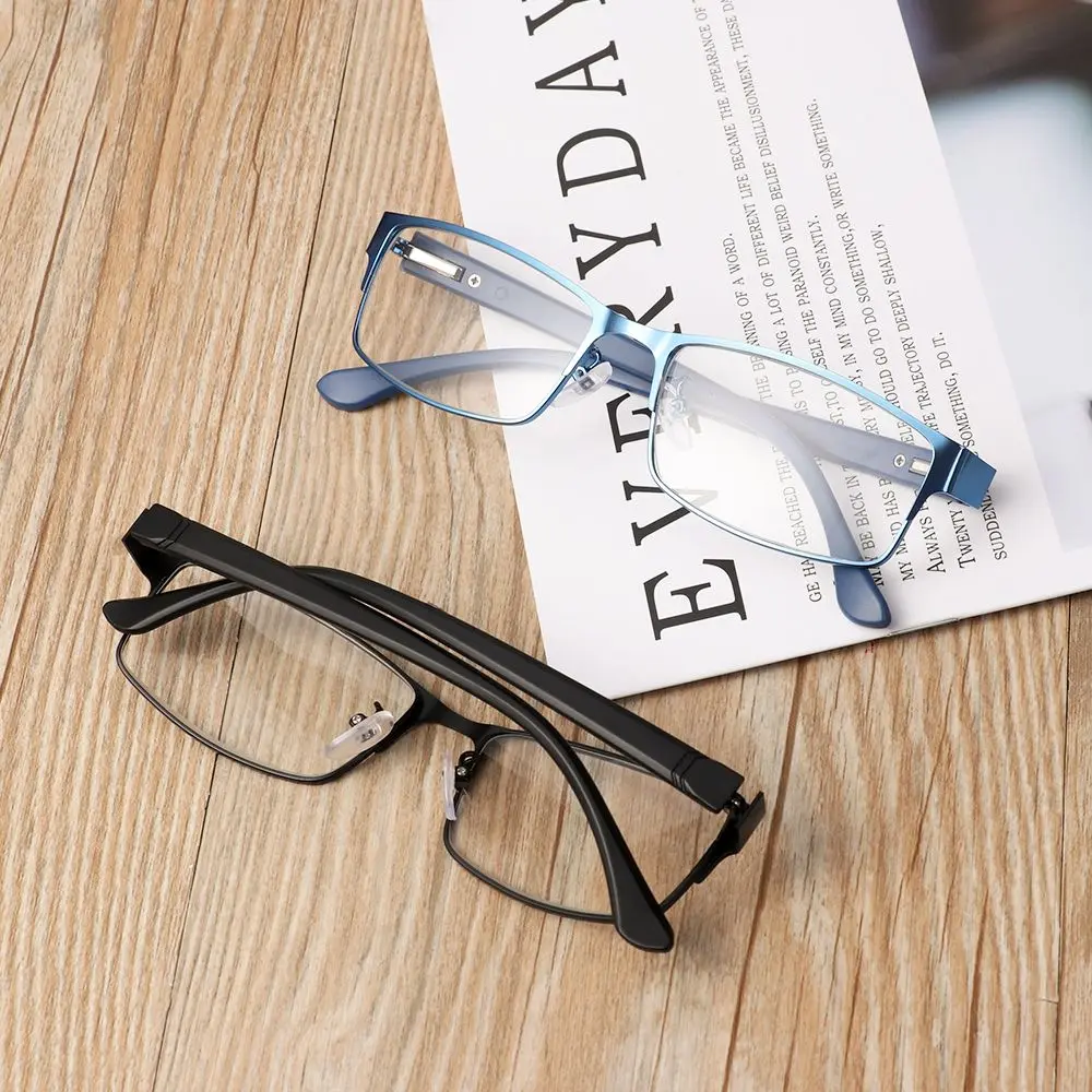 Mode Business Lesebrille Männer Vision Pflege Brille Titan legierung Rahmen männliche Hyperopie Presbyopie verschreibung pflicht ige Brille – Detail 1