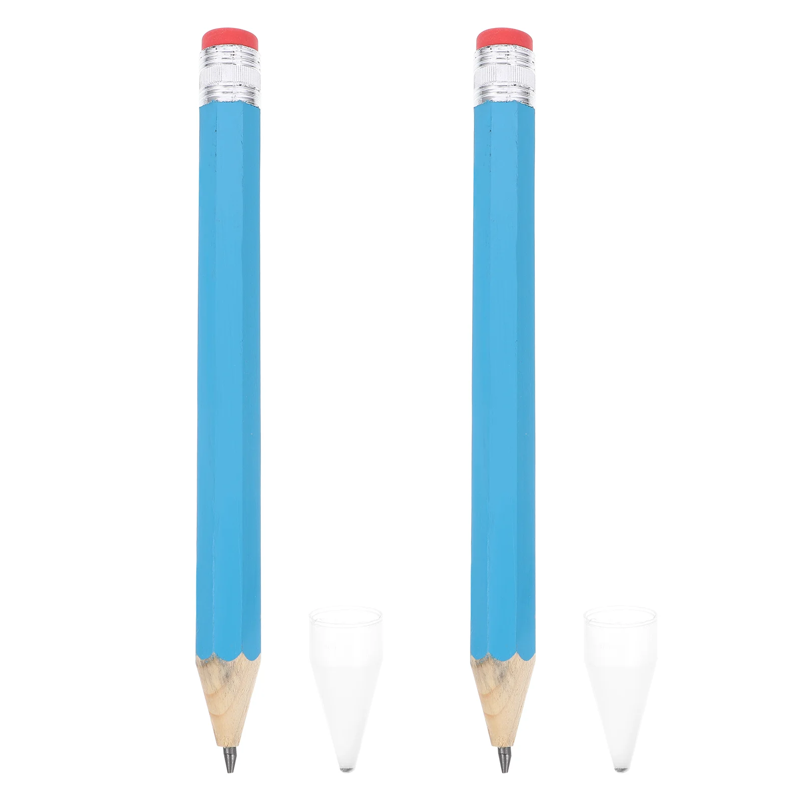 

2 Pcs Large Wooden Pencil Dispenser Writing Long Pencils Bamboo Drawing Child