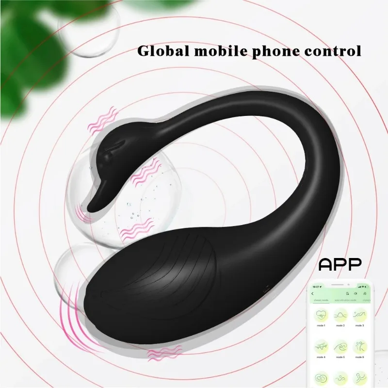 PUMING APP vibrator rotates clitoris 360 degrees to stimulate male and female anus plug male and female sex toys swan jump egg