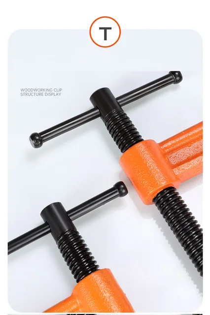 Abrazadera G Para Carpintería De Alta Resistencia | Apertura 10-140 Mm | Antideslizante Y Duradera | Ideal Para Fijar Piezas En Taller Y Hogar