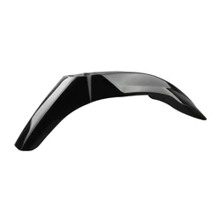 Universal Motorcycle Front Fender Mudguard - Durable Plastic Accessory (Black)