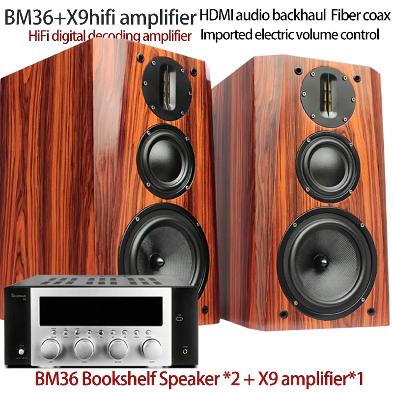 발레날드 하이파이 라우드 스피커, 오디오 애호가 등급 3 방향 라우드 스피커 및 HIFI 콤보 앰프, BM36