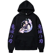 

Demon Slayer Anime Hoodie Kids Hu Tao Man Sweatshirt Anime Cosplay Clothes Hooded Oversize Sweatshirts Pullover Fleece Hoodie