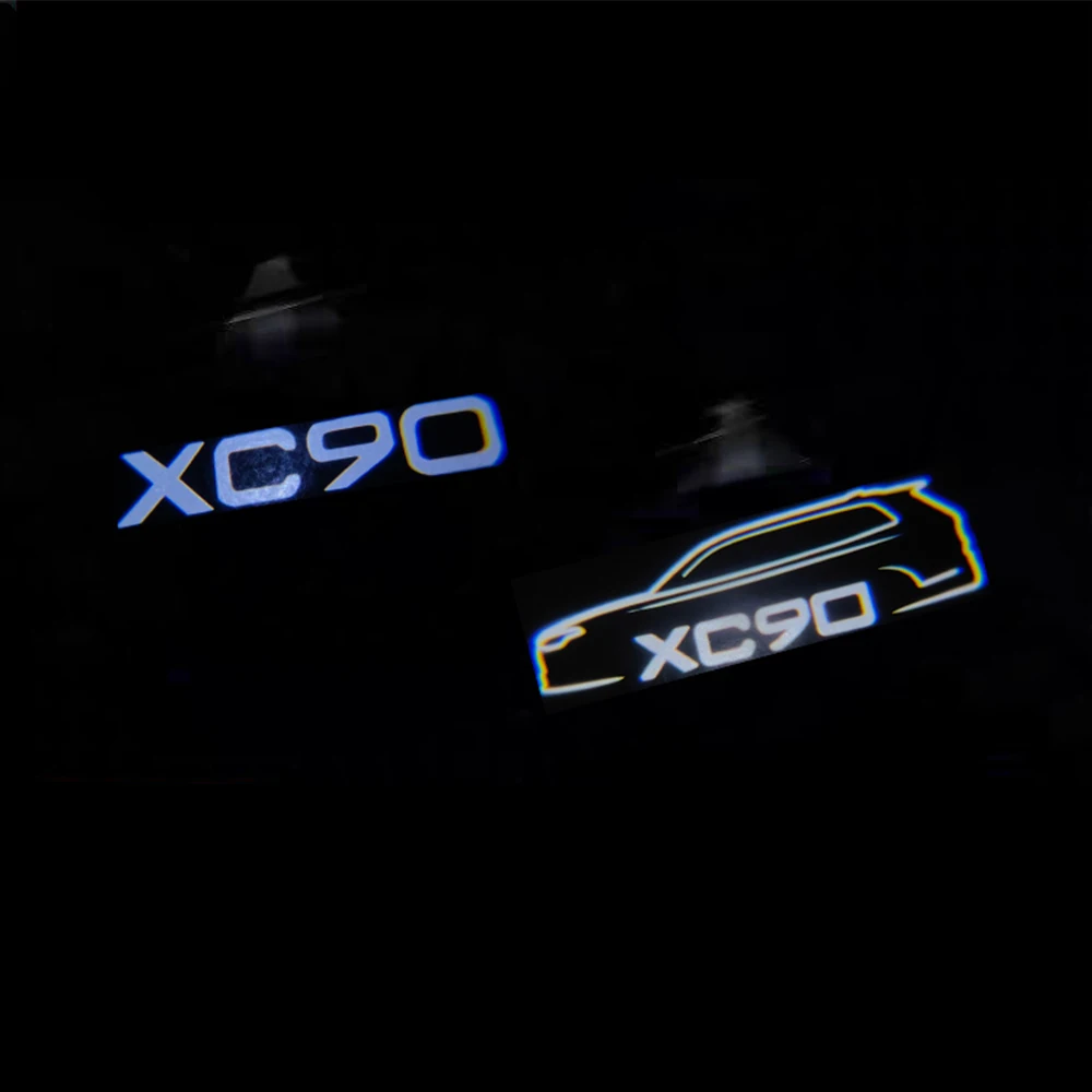 2Pcs Car Door Led Welcome Lights Logo Proiettore Laser Per Volvo Xc90 2015 2016 2017 2018 2019