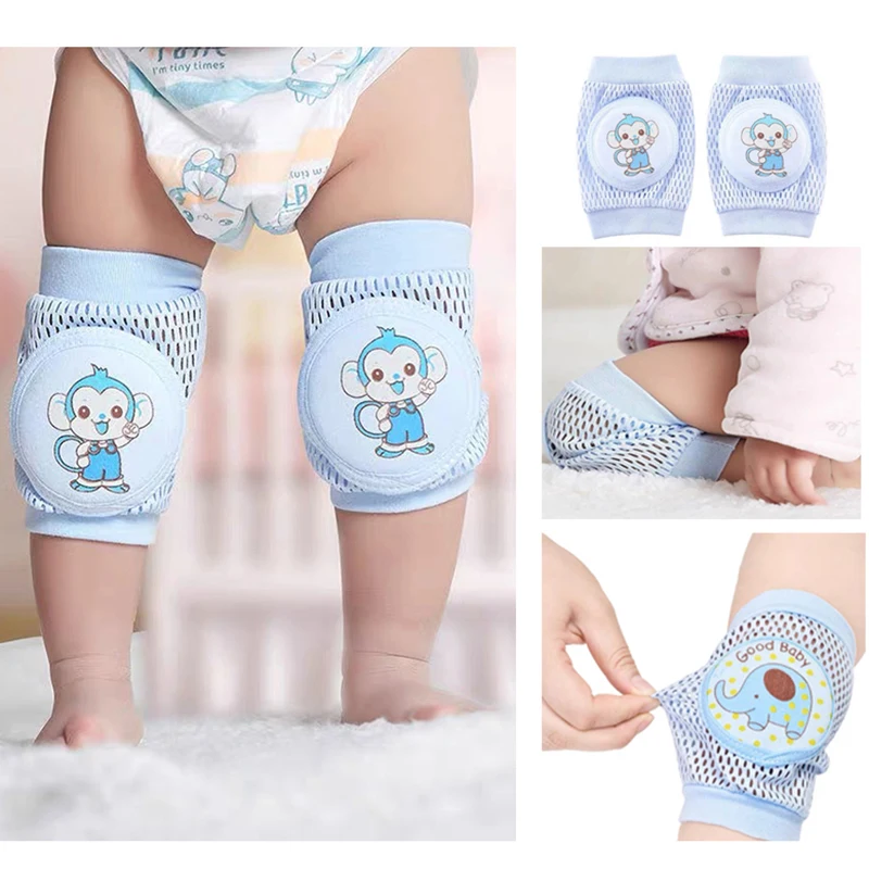 Kids Girl Boy Crawling Elbow Toddlers Baby Knee Pads Safety Mesh Kneepad Protector Leg Warmer Cushion Legging Infants Children
