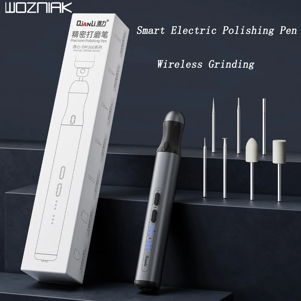 Qianli Mega idea DM360 Electric Chargeable Polish Pen for Phone PCB IVScreen Repair Professional Drill Grinding Disassembly Tool
