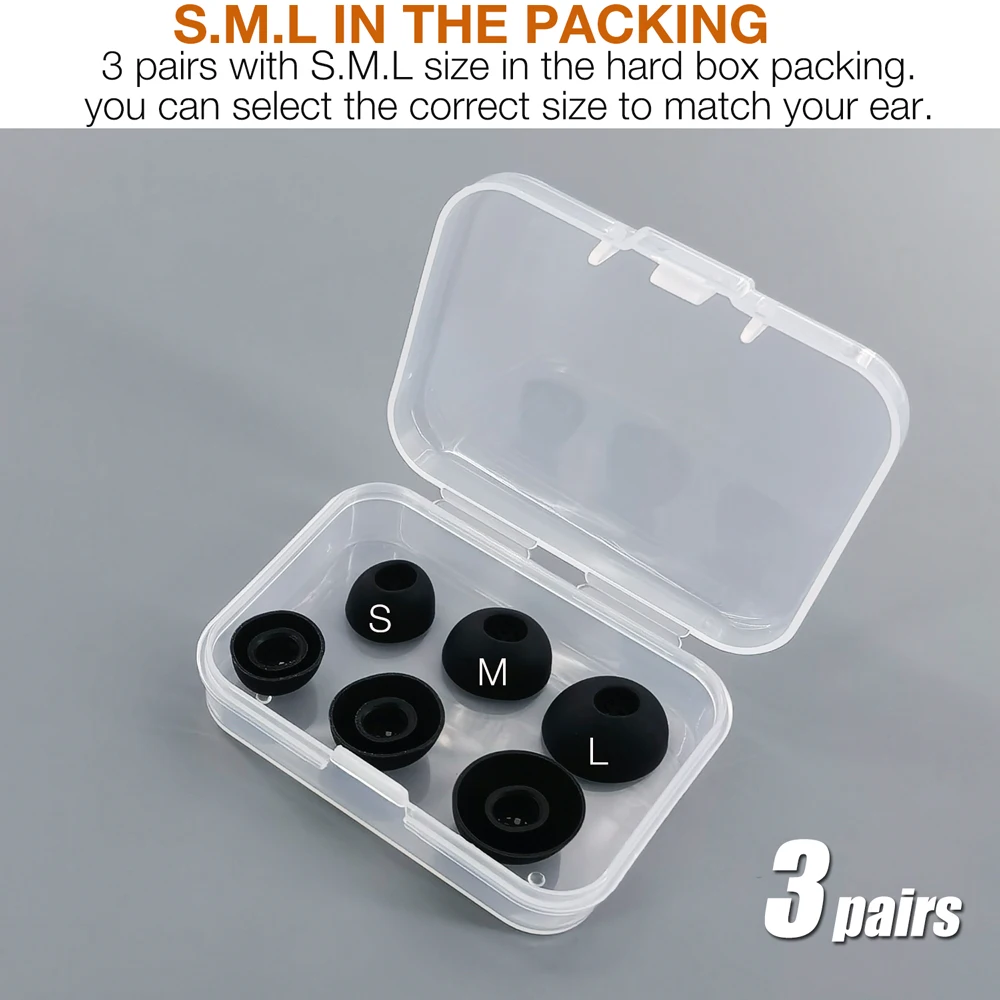 Earbud Tips Compatible with OnePlus Buds 4/Buds 3/Buds Pro 3/Buds Pro 2/Nord Buds 3/Nord Buds 3 Pro Earbuds Eartips