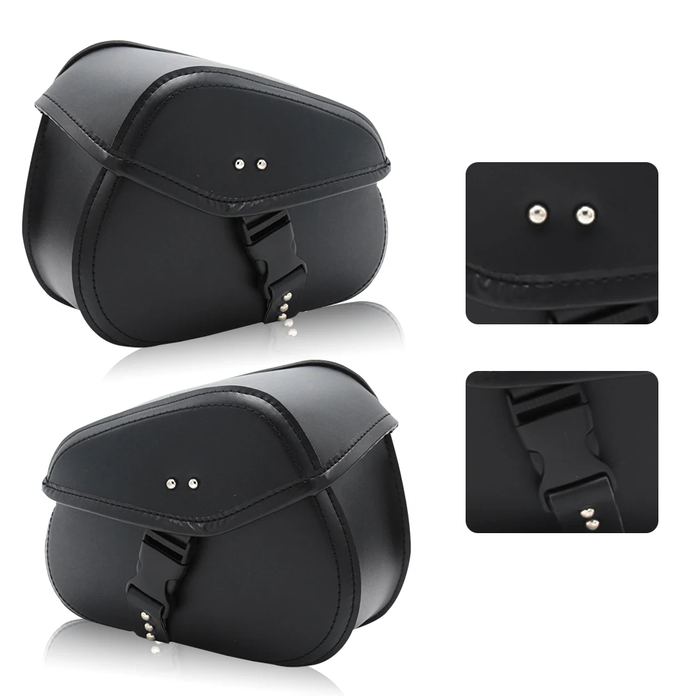 Universal PU Elektrische Motorrad Satteltasche Seite Werkzeug Gepäck Paket Sattel Für Harley Suzuki Kawasaki CMX500 Honda Yamaha Tasche – Detail 7