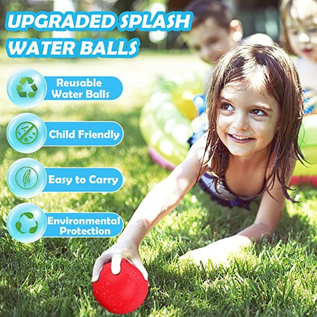 1pc Water Fight Splash Ball Toy Reusable Party Multiplayer Chase Interactive Game Swimming Funny Beach Self-enclosed Balls Toys 4