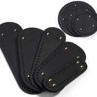 Sacs longs en cuir PU à fond rond ovale de haute qualité, bas pour tricot fait à la main, Base de sac en Crochet, accessoires de décoration pour la maison 2