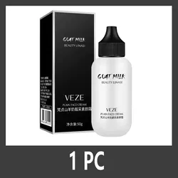 Matte Face Liquid Foundation with Goat Milk Cream - Natural Whitening, Full Coverage & Waterproof Concealer (1 PC)