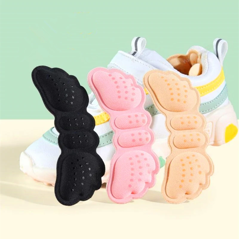 Heel Protectors for Kids Shoes Heels Cushion Shoe Pads Inserts Adjustable Size Foot Pain Relievers shoe insoles heel protector