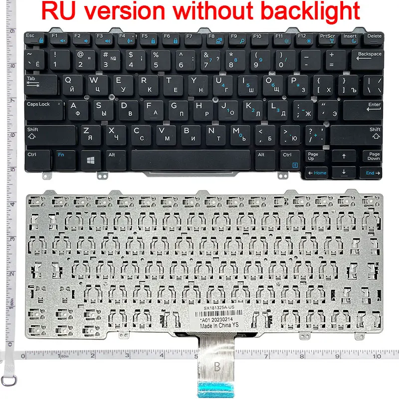Tasti Singoli Di Ricambio Per Tastiera Dell Latitude E5270 E7270 (UK, Neri, Tipo2, Non Retroilluminati) - Foto 4