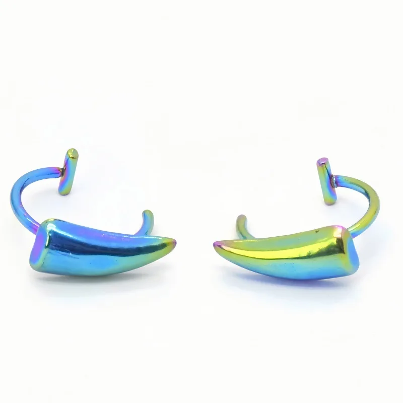 Edelstahl Lippenring verstellbar Gothic Lippenclip Nicht Piercing Lippenclip Punk für Modeaccessoires Männer Modeshows – Detail 5