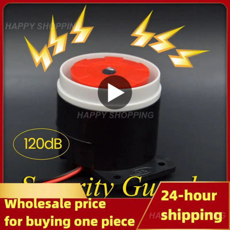 Super Loud 120dB Sound Alarm System Compact DC 12V Indoor Siren Durable Wired Mini Horn Siren For Home Security