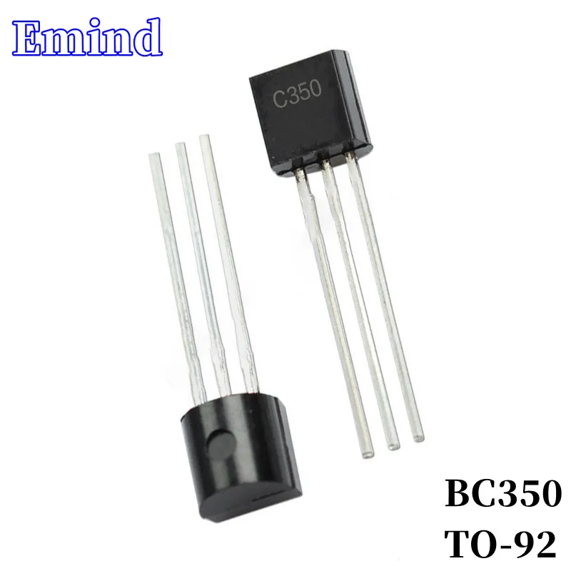 

100Pcs BC350 C350 DIP Transistor TO-92 Type PNP Bipolar Amplifier Transistor 45V/100mA