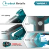 YOFIDRA 1500W Cordless Handheld Electric Vacuum Cleaner Rechargeable Cleaning Tool for Home Car Pet Hair for Makita 18V Battery 6