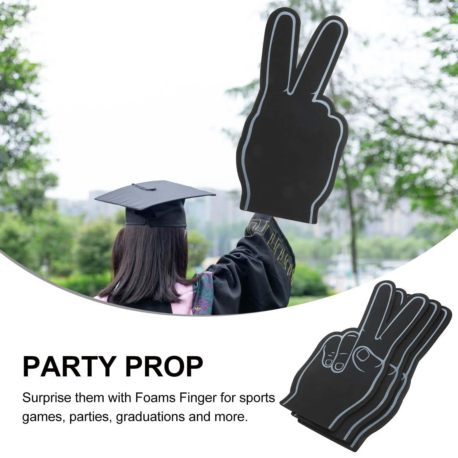 Cheerleading Hand Gesture Foams Finger for Sporting Events Party Noisemaker Supply