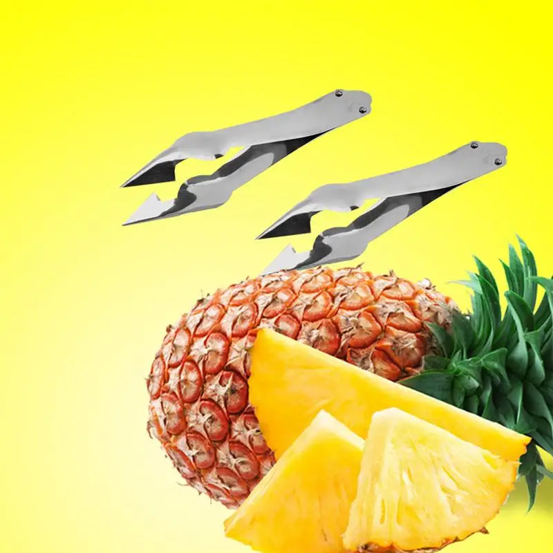 

Pineapple Eye Peeler Stainless Steel Fruit Deseeding Gadget Portable Pineapple Eye Peeler Core Cutter Kitchen Accessoreis