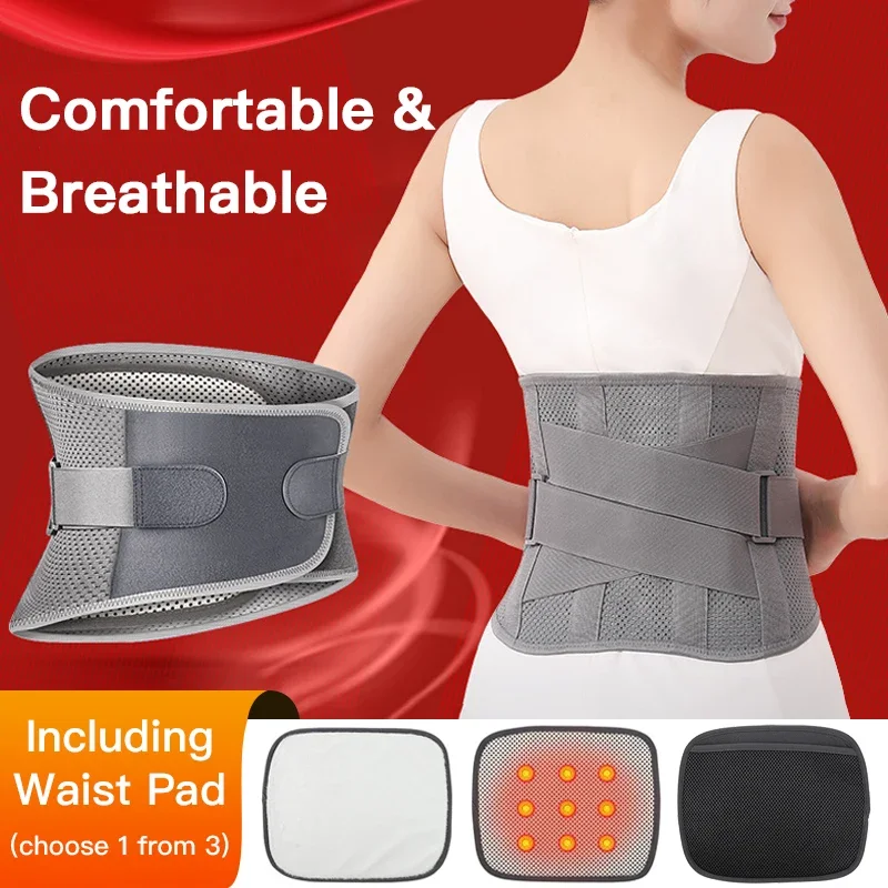 

Lower Back Brace Anti-skid Orthopedic Lumbar Support Adjustable Breathable Waist Trainer Molding Belts For Men Women Gym Pain