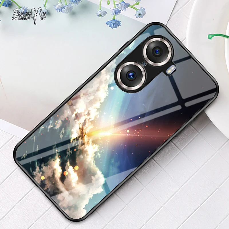 Glass Phone Case For Honor 30 50 60 Pro Plus Luxury Mirror Cover_voghion.com